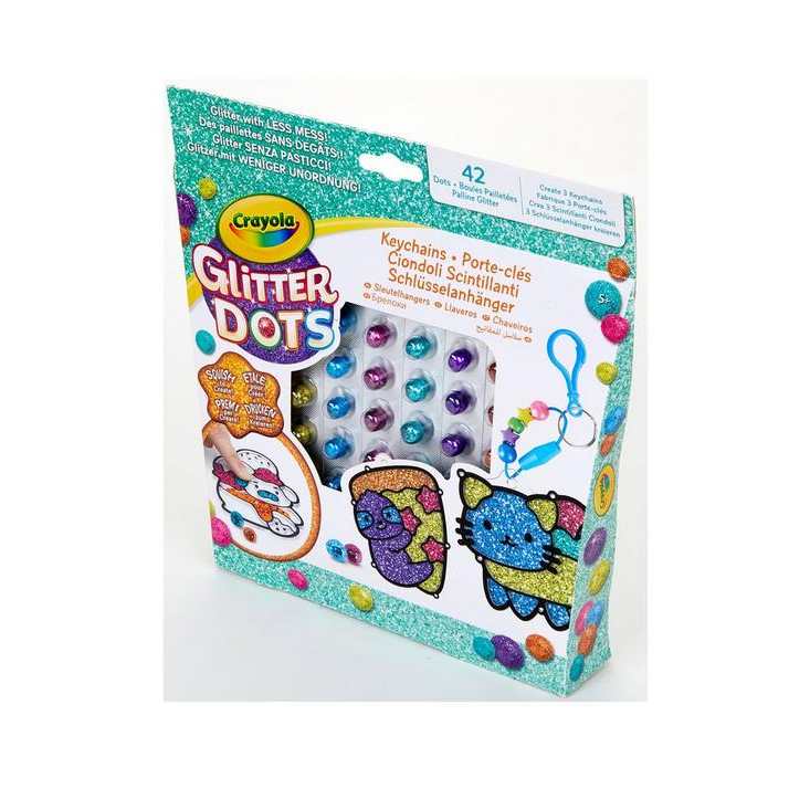 CRAYOLA Glitter Dots Keychain Friends Margt og Mikið