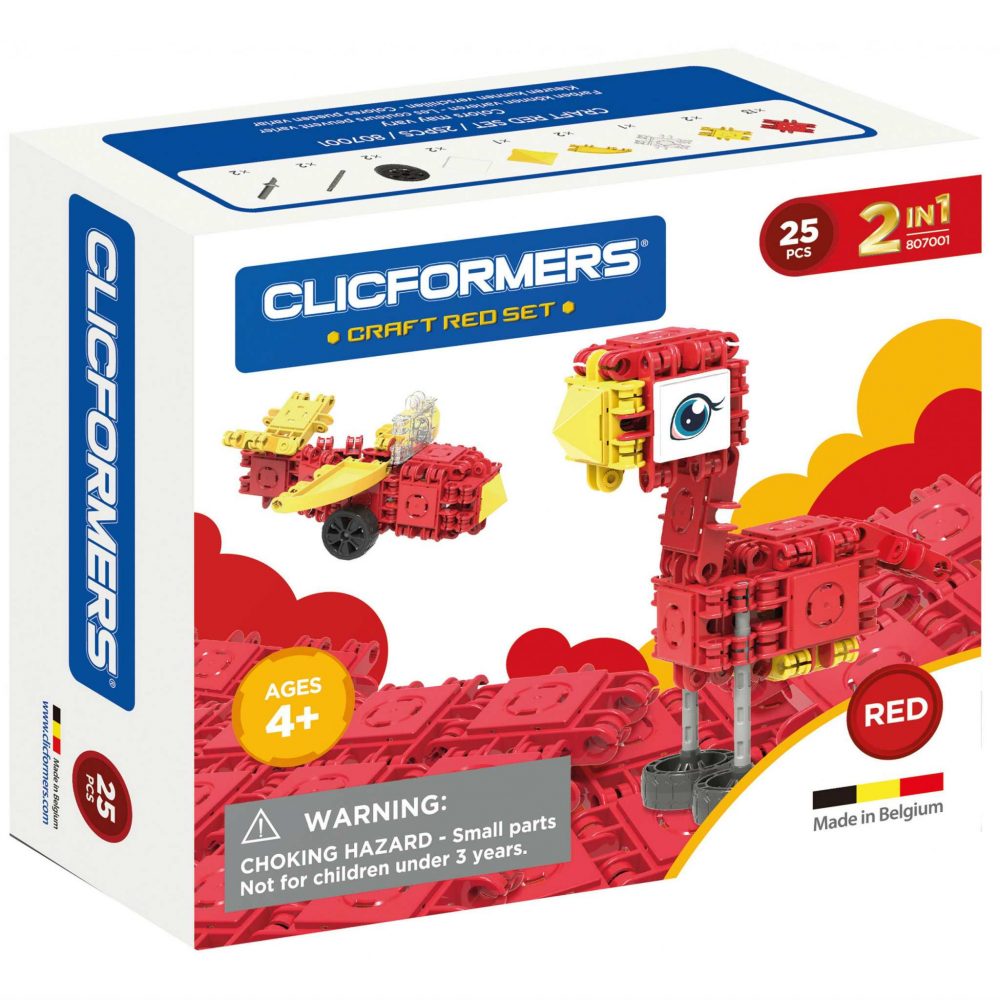 Clicformers Rautt Sett 25