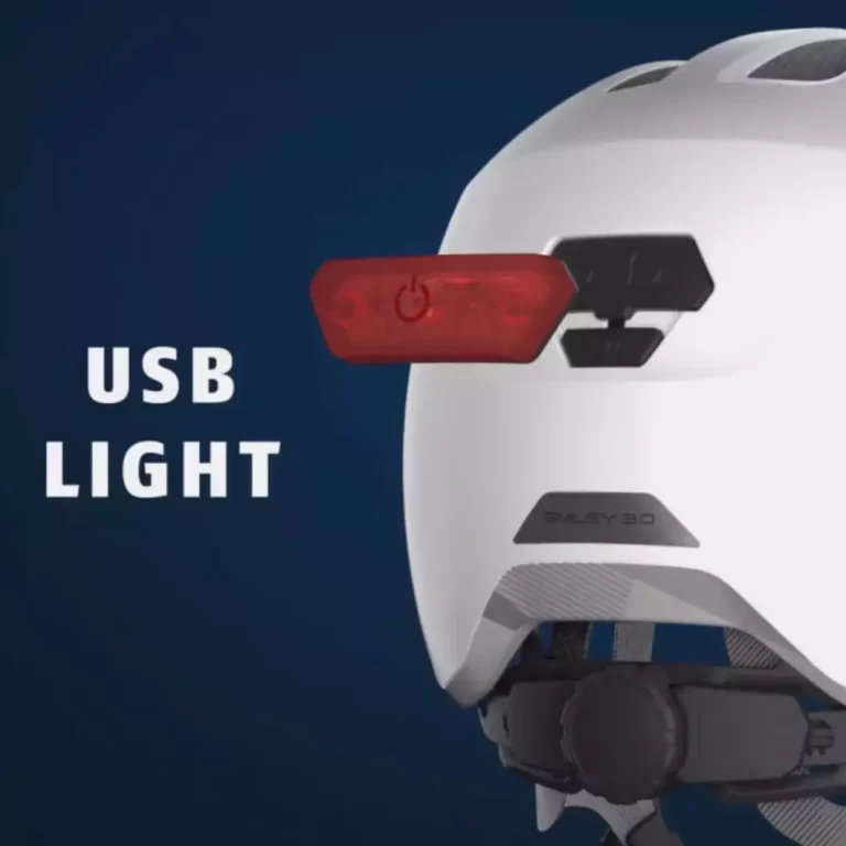 Abus Smiley 3.0 Ace LED Urban Kids' Helmet Shiny Grey With Rear Light